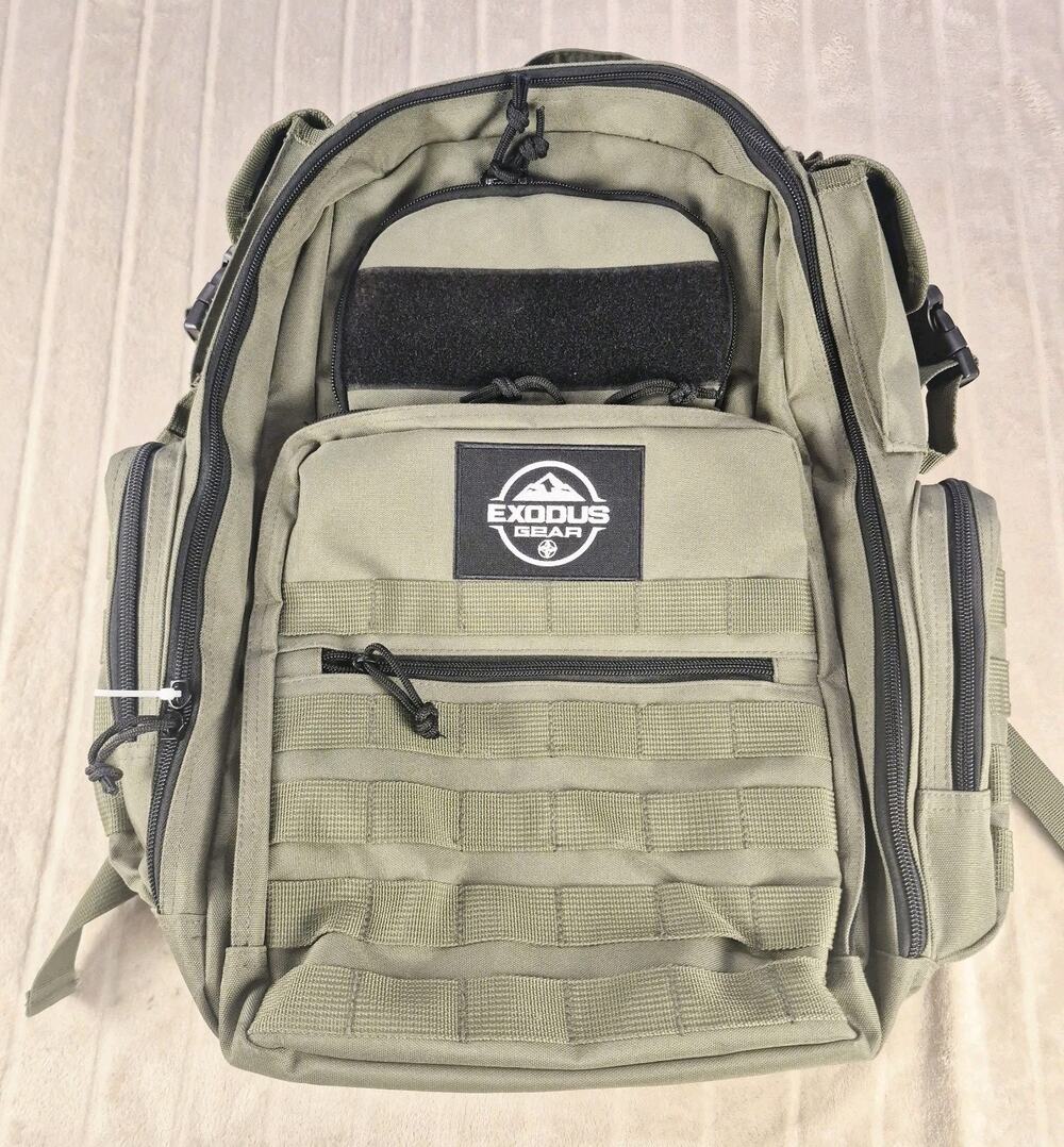 Backpack Hiking Camping Canvas Tan Baby Cooler Bag Mens Utility Multiple Pockets